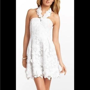 Lilly Pulitzer Strapless White Lace Dress